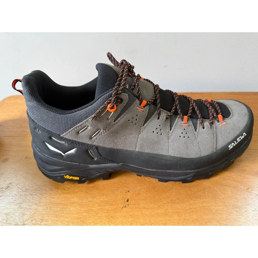 Salewa Men's Alp Trainer 2 GTX Leather Hiking Shoe 13 Bungee Cord Gray Black